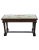 Traditional Mid 20th Century Walnut NailHead Trims and Needlepoint Upholstered Trestle Bench For Sale - Image 3 of 9