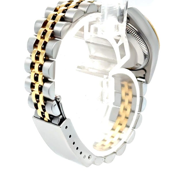Silver Rolex Stainless Steel & 18ct Yellow Gold Datejust 26mm For Sale - Image 8 of 13