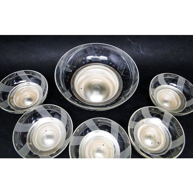 Art Deco Dessert Set from Szandrik, Hungary, 1950s For Sale - Image 6 of 8