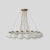Model 2109 design by gino sarfatti the le sfere chandelier is composed of a circular array of blown opaline glass spheres....