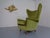 Italian Mohair Wingback Chair, 1950s For Sale - Image 11 of 11