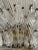 Metal Murano Palmette Ceiling Light on Four Levels, 163 Trasparent Glasses For Sale - Image 7 of 9