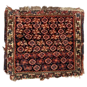 Antique Ghashghaei Bag Face Rug