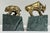 Mid 20th Century Vintage Wall Street Bull and Bear Brass on Marble Block Bookends For Sale - Image 5 of 8