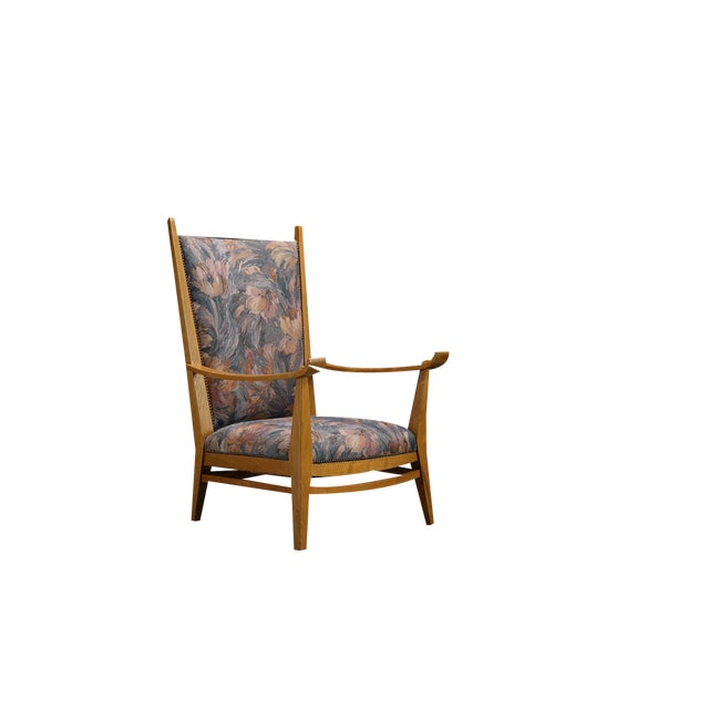 Traditionalist Town Hall Easy Chair by Bas van Pelt For Sale