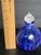 2000s Hand Blown Glass Perfume Bottle With Stopper For Sale - Image 10 of 11