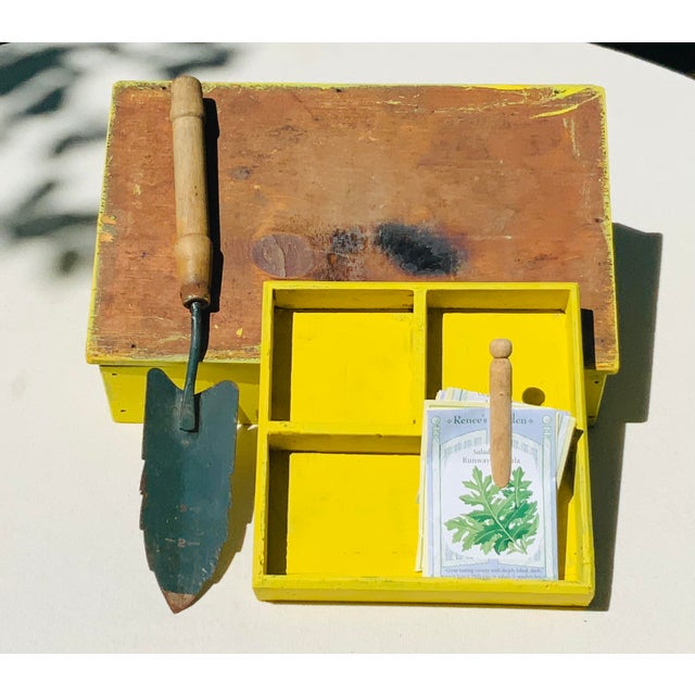 1900s Set of 2, English Handmade Wooden Garden Caddy For Sale - Image 15 of 18