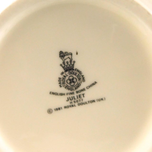 Ceramic Royal Doulton 9 Inch Vase in Juliet For Sale - Image 7 of 7