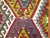 Mid 20th Century Geometric Tribal Turkish Kilim For Sale - Image 4 of 5