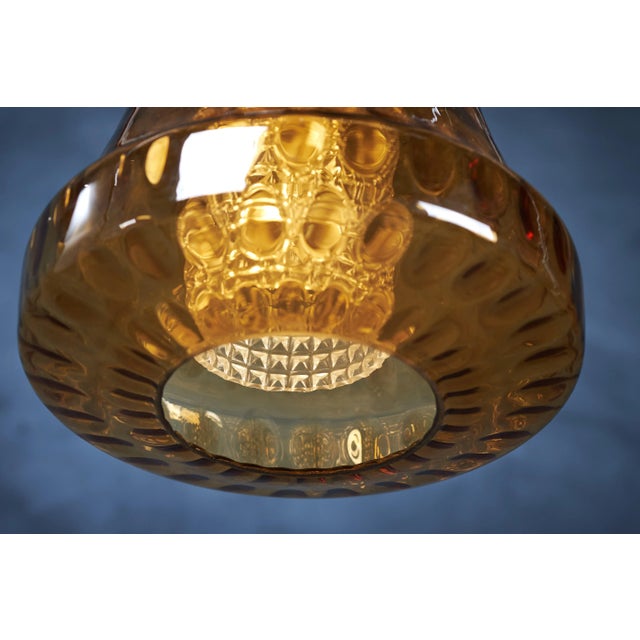 Glass Swedish Green Crystal Pendant, 1960s For Sale - Image 7 of 11