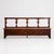 Italian 20th Century Italian Wooden Bench with Upholstered Seat For Sale - Image 3 of 13
