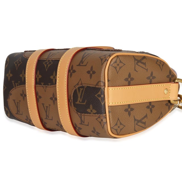 Textile Monogram Canvas Landscape Keepall Bandouliere 25 For Sale - Image 7 of 9