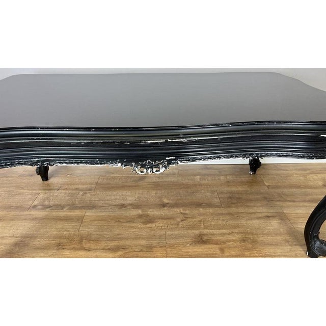 French Style Black Painted Desk For Sale - Image 13 of 15