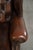 Brown Chesterfield Wing Chair in Cowhide Leather For Sale - Image 8 of 13