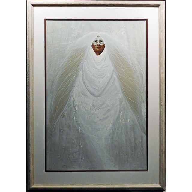 1990s Frank Howell "Conception" Hand Signed Original Serigraph For Sale