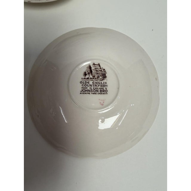 Johnson Bros Olde English Countryside 5 1/2" Saucer - Set of 6 For Sale In Los Angeles - Image 6 of 6