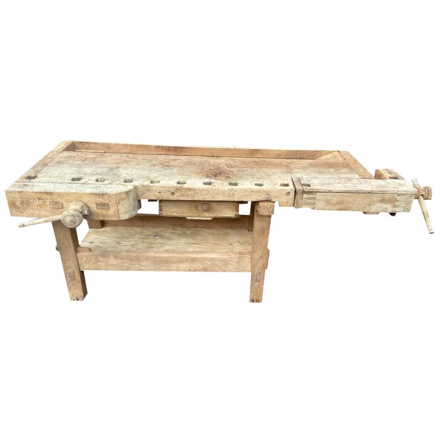 French Workshop Table, 1890s For Sale