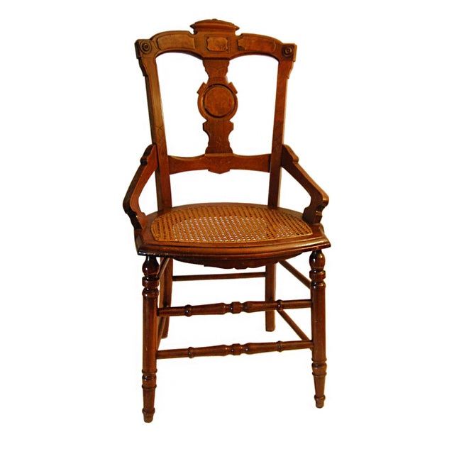 Antique Dutch Cane Bottom Chairs Pair Chairish