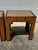 MCM Harrison Van Horn Style Woven Rattan Parsons Side Tables - A Pair For Sale - Image 9 of 12