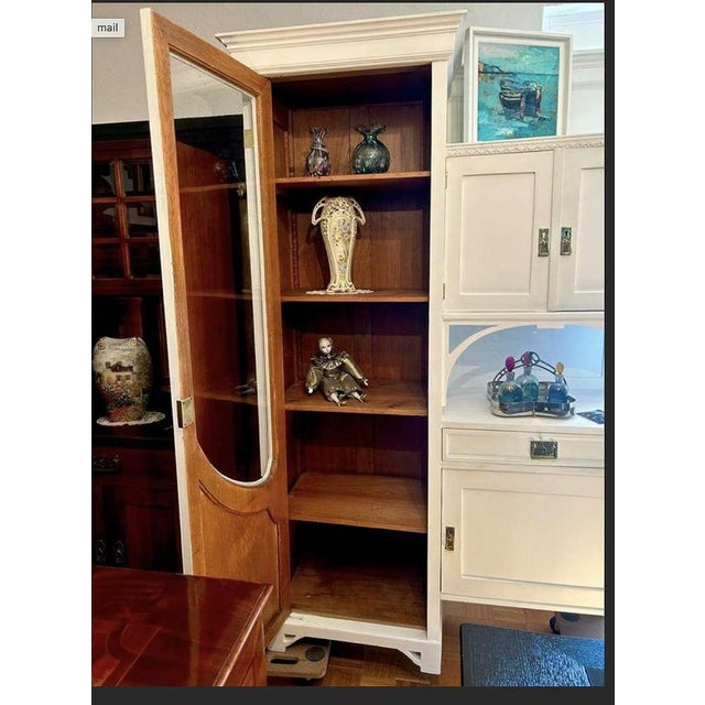 Vintage Art Nouveau Display Cabinet, 1930s For Sale - Image 10 of 12