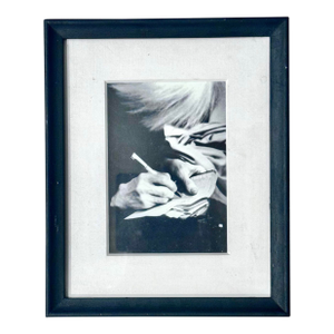 Reproduction Print. Black & White Photo of Andy Warhol, New York City 1985, Photographed by Peter Arnell