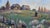 Mid 20th Century Mid 20th Century Hillside Farmhouse Landscape Oil Painting by Nevada Sperry For Sale - Image 5 of 9