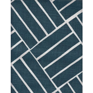 Lulu Dk Plantation Fabric in Dark Teal - 3 Yards For Sale