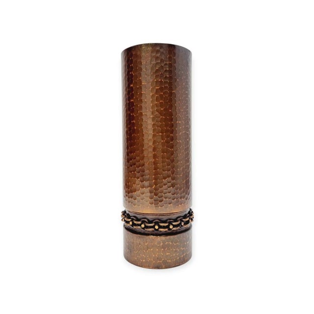 Vintage Arts and Crafts Hammered Copper Vase, 1970s For Sale - Image 12 of 12