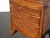 Vintage French Country Bamboo Rattan Side Table End Table W Drawers ~ Triangle For Sale - Image 9 of 13