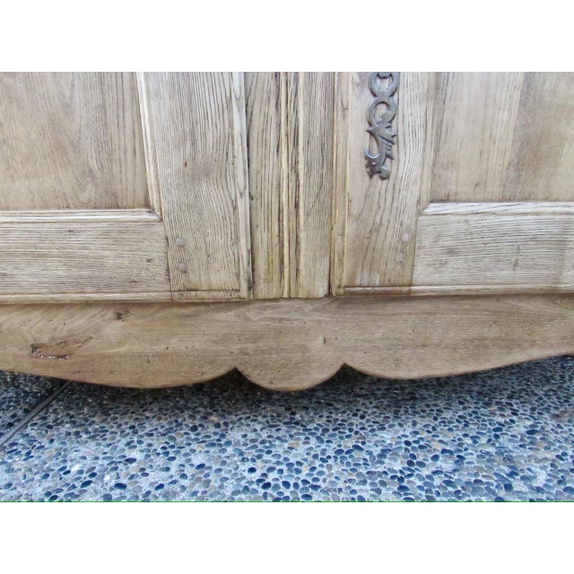 Antique French Weathered Oak Buffet For Sale - Image 12 of 17