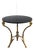 Late 20th Century French Round Bronze Gueridon Style Table Rams Heads and Feet With Granite Top For Sale