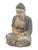 Vintage Meditating Wooden Lord Buddha 19" H For Sale In New York - Image 6 of 10