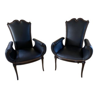 Mid 20th Century French Vintage Chairs- a Pair For Sale