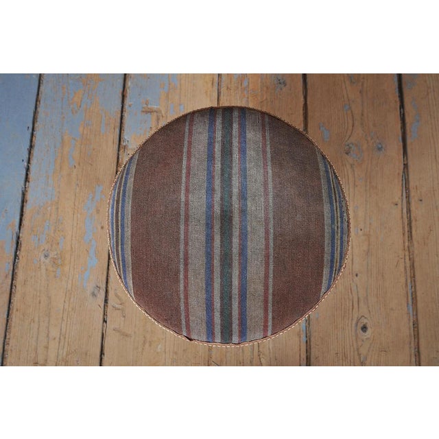 Textile Art Deco Stool in Oak, Czech, 1920s For Sale - Image 7 of 10
