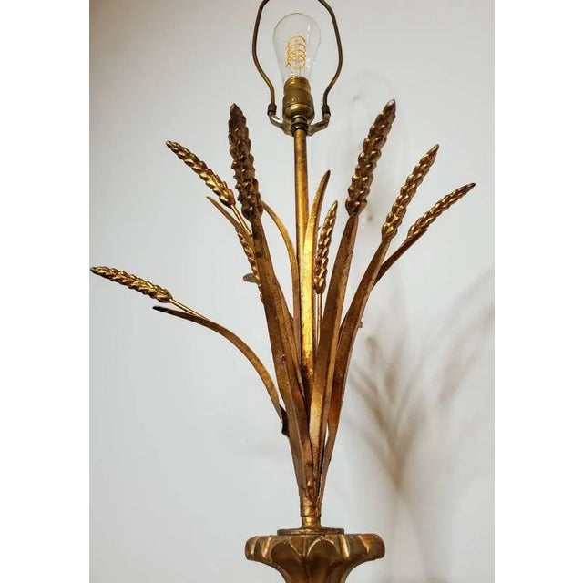 Large Mid Century Modern Hollywood Regency Table Lamp For Sale - Image 4 of 11