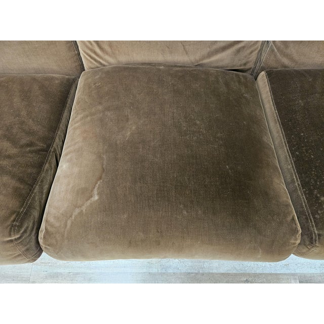Brown D120 Five-Seater Sofa by Valeria Borsani and Alfredo Bonetti for Tecno, 1966 For Sale - Image 8 of 16