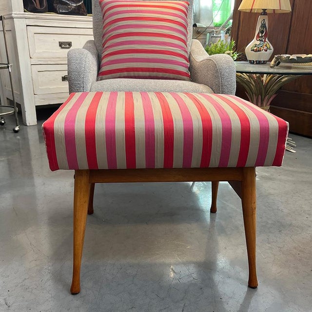 Brown Set of Footstool by Fratelli Reguitti, 1950s For Sale - Image 8 of 15