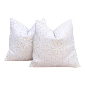 Mandala, Pair of Appliqué Pillow Covers