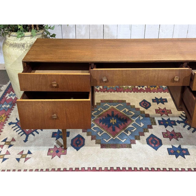 English Teak Desk, 1970s For Sale - Image 4 of 14