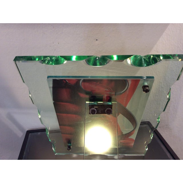 Photo Frame in Thick Chiselled Crystal Glass from Fontana Arte, 1940s For Sale - Image 9 of 11
