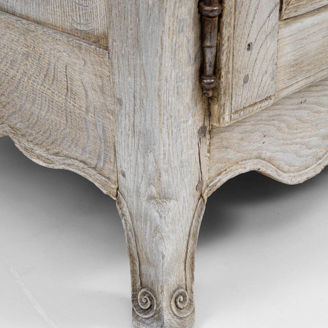 19th Century France Antique White Wood Storage Cabinets & Cupboards For Sale - Image 10 of 11