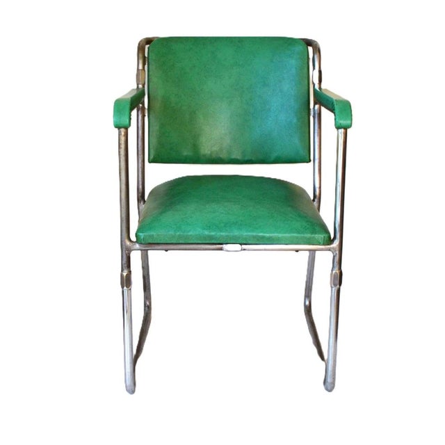 Hopmi tubular furniture can be taken apart and is very rare. This is the upholstered hopmi model called "a r v" and is in...