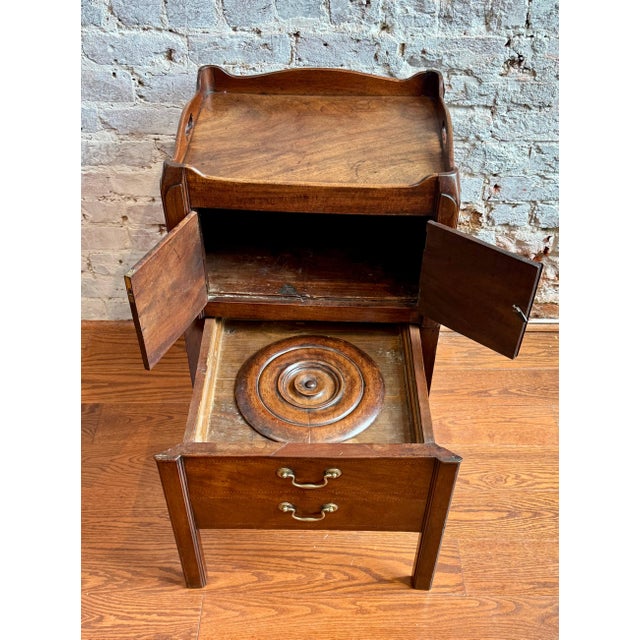 English Antique English Commode Cabinet For Sale - Image 3 of 7