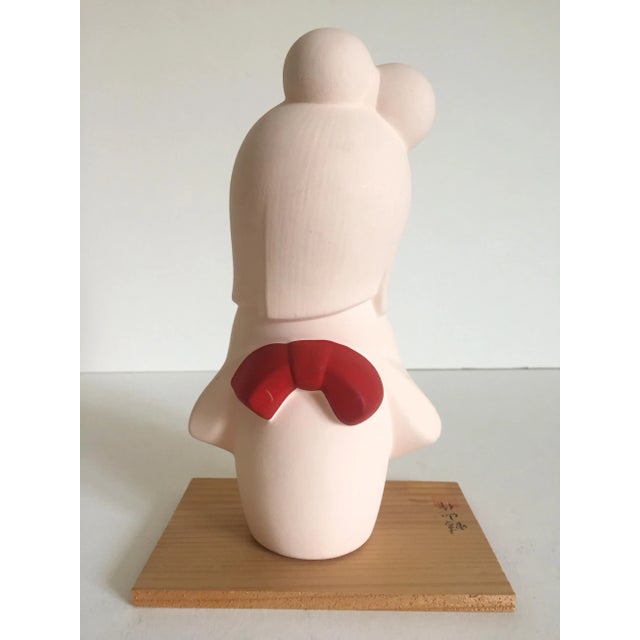 Vintage Mid Century Japanese Porcelain Bisque Gumps Exclusive Hakata Doll Female Figurine For Sale In Kansas City - Image 6 of 9