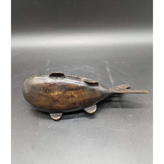 Metal Japanese Bronze Koi Fish Bell/Gong: Late Edo Period (C. 19th Century) For Sale - Image 7 of 7