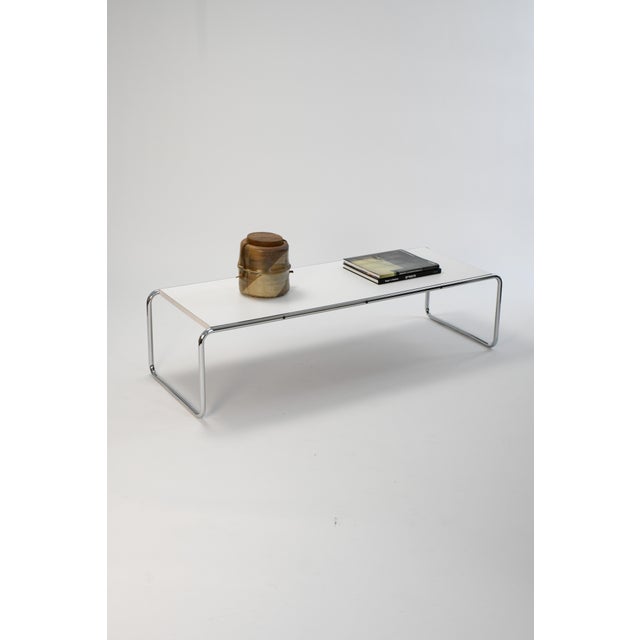 A beautiful example of Marcel Breuer's Laccio table, one of the enduring icons of Bauhaus design. Originally conceived by...