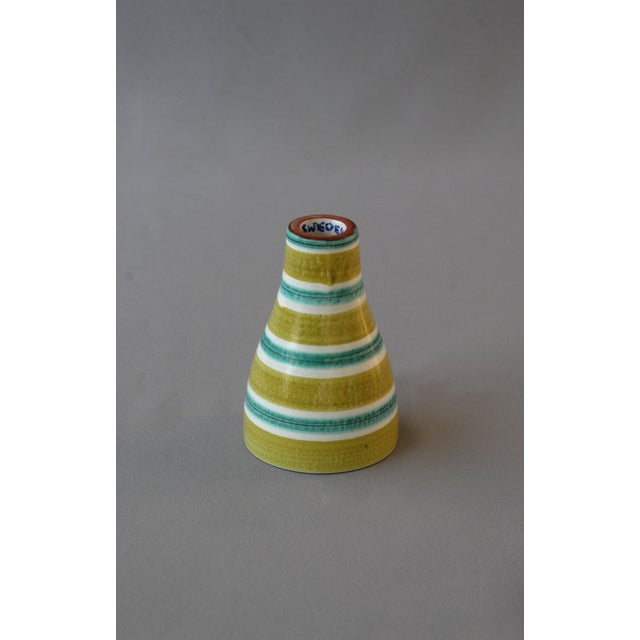 Hand Painted Candlestick by Stig Lindberg for Gustavsberg, Sweden, 1950s For Sale - Image 6 of 9