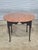 Late 20th Century Tiger Maple Dining Table Black Painted Base 2 Leaves Benchmade For Sale - Image 16 of 17