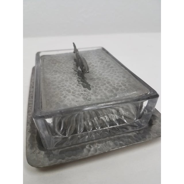 Antique English Pewter Sardine Dish - Circa 19th Century For Sale - Image 4 of 11