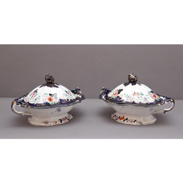 Tureens from Mason's Ironstone, 1840, Set of 2 For Sale - Image 6 of 14